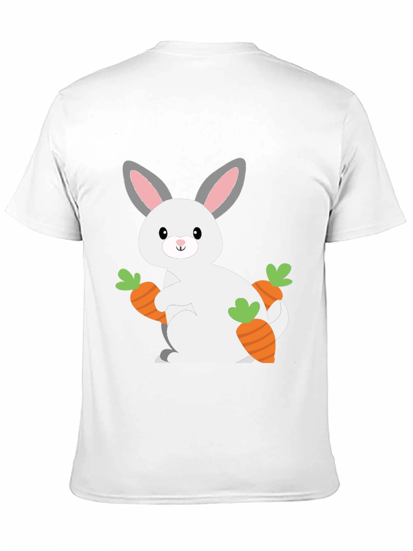 Cute Bunny & Carrots Graphic Tee - Easter Shirt
