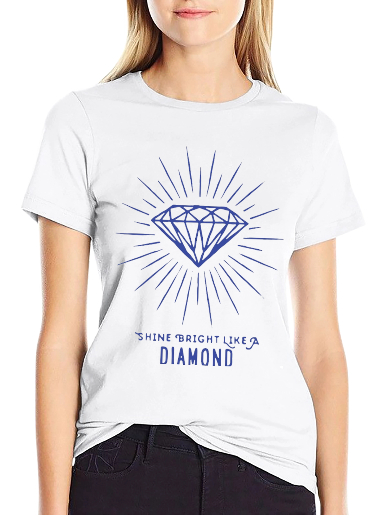 Shine Bright Diamond Tee - Stylish Graphic T-Shirt