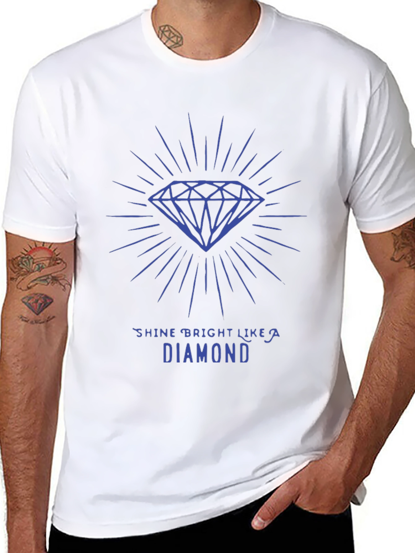 Shine Bright Diamond Tee - Stylish Graphic T-Shirt