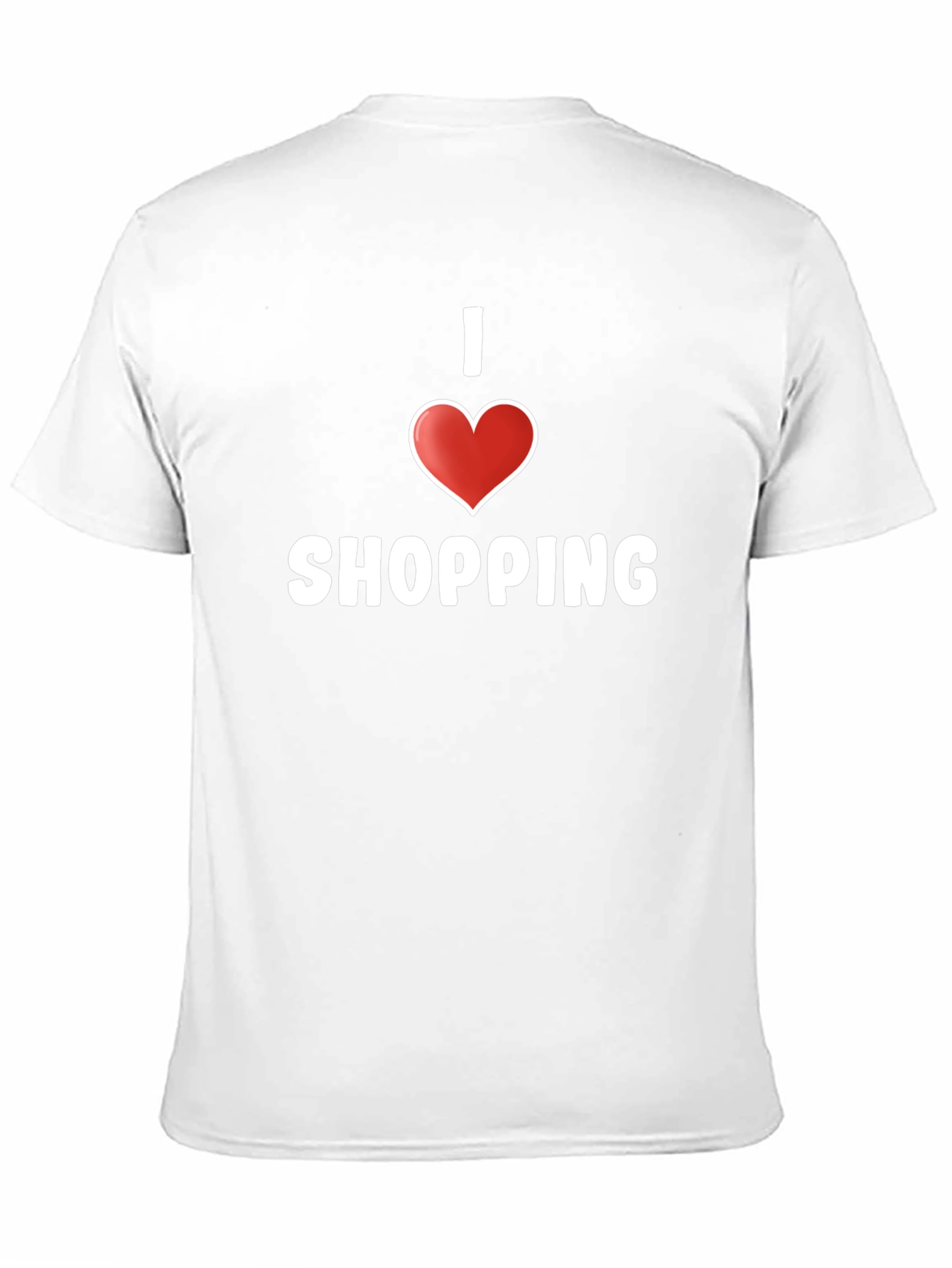 I Love Shopping Black T-Shirt