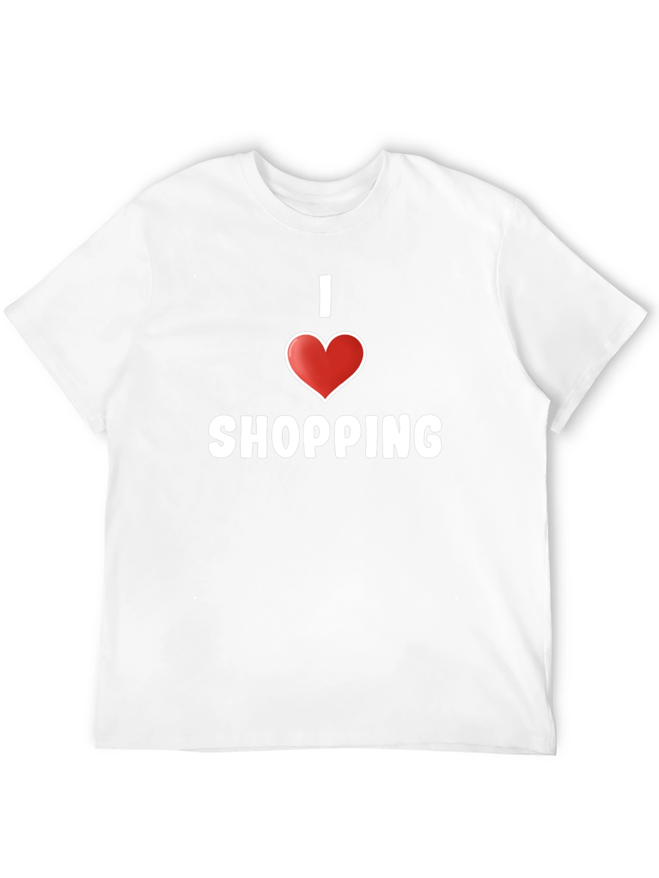 I Love Shopping Black T-Shirt