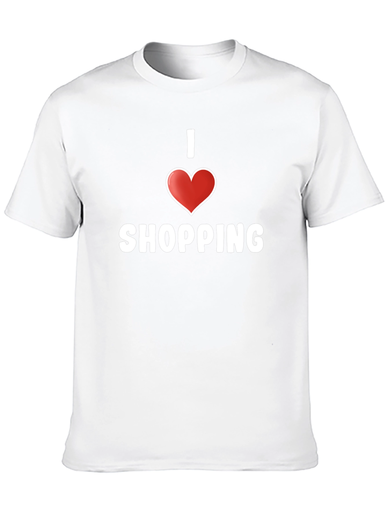 I Love Shopping Black T-Shirt