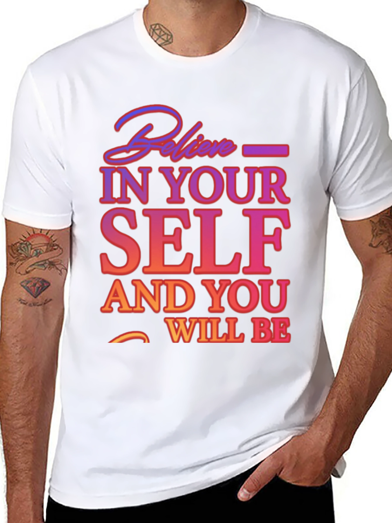 Believe In Yourself Graphic Tee - Motivational T-Shirt
