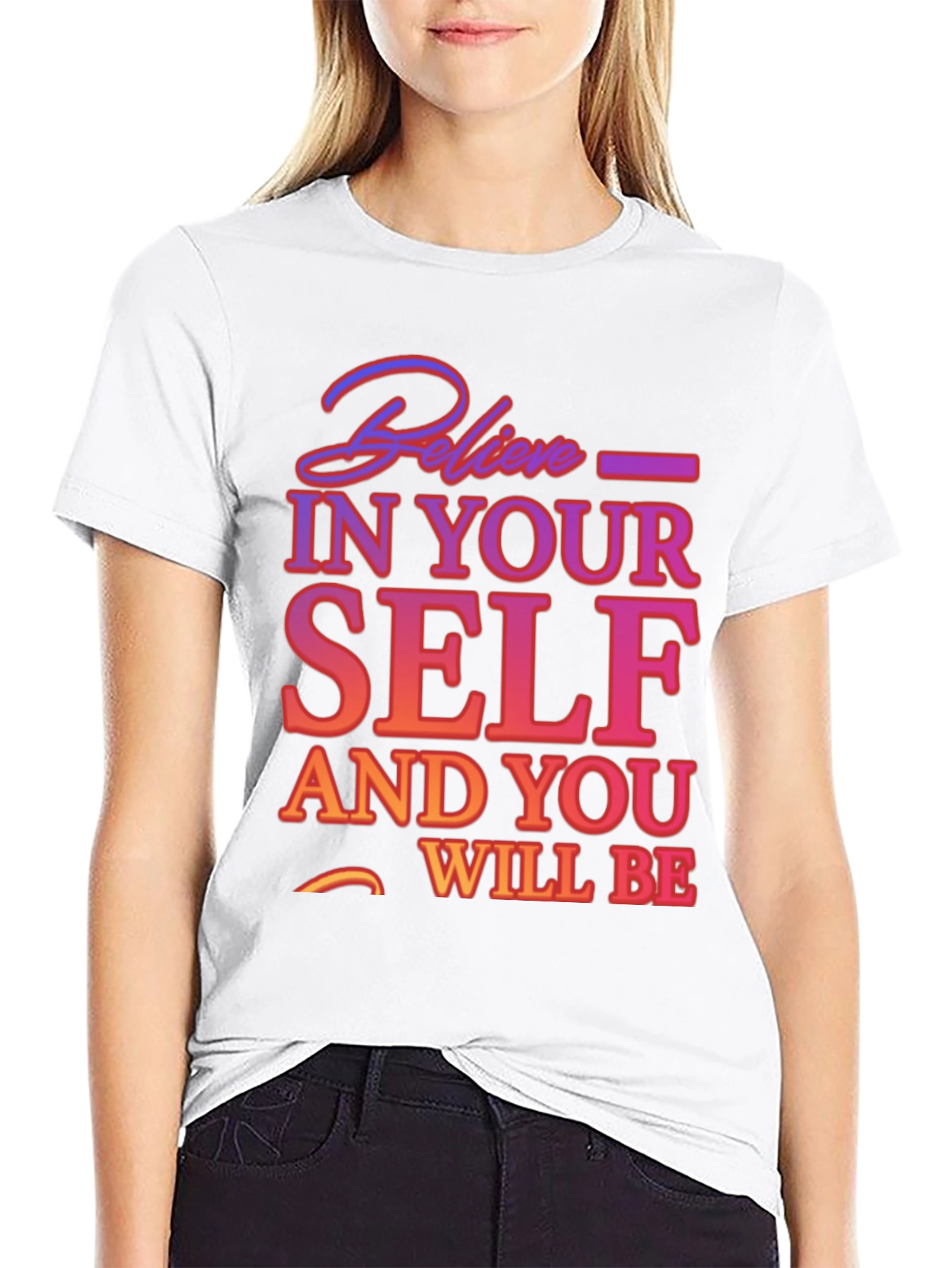Believe In Yourself Graphic Tee - Motivational T-Shirt