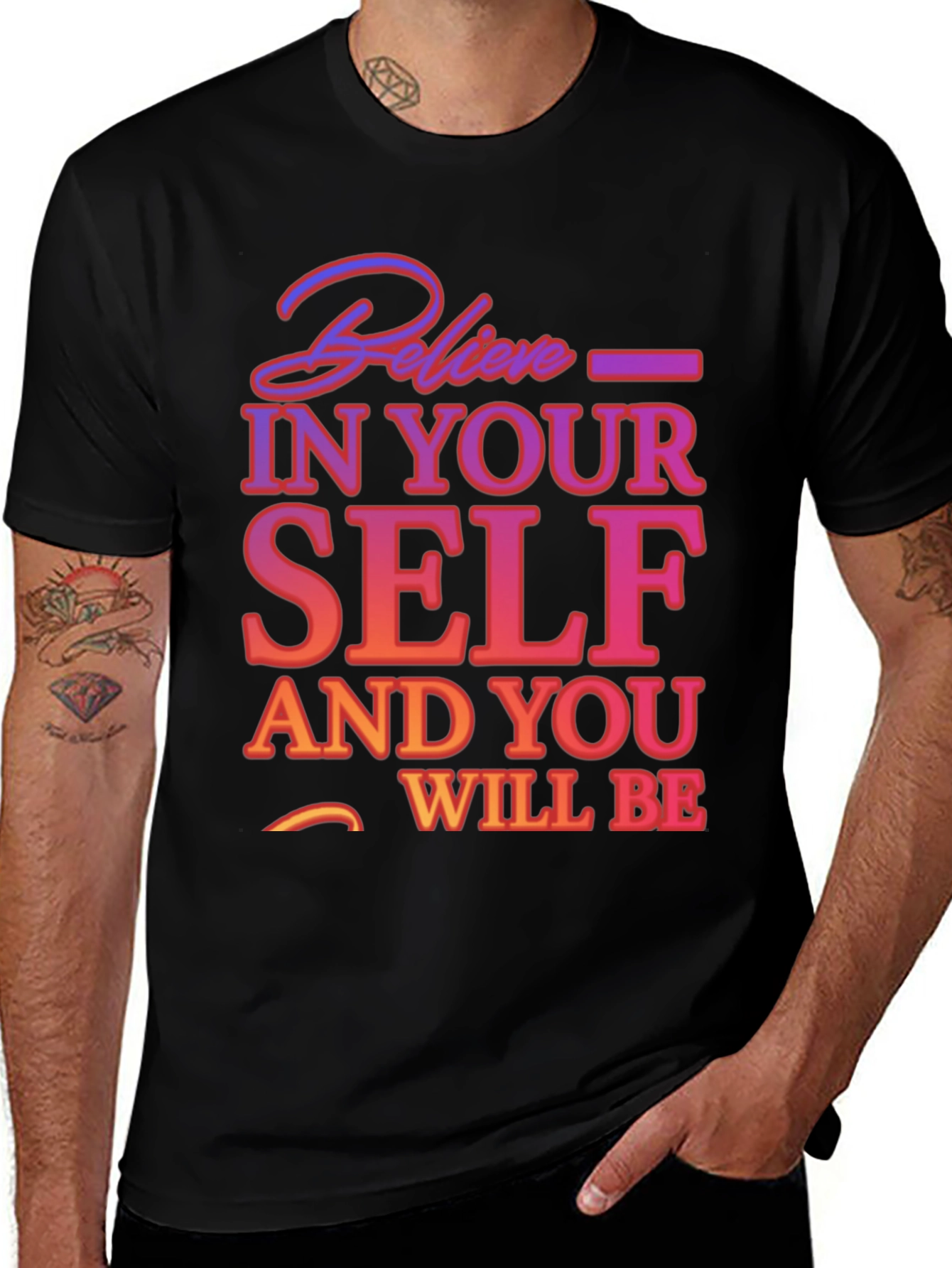 Believe In Yourself Graphic Tee - Motivational T-Shirt