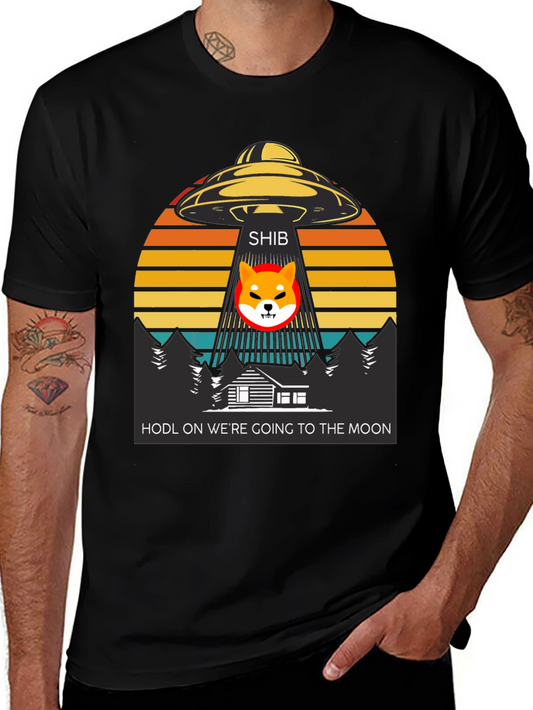 Shiba Inu UFO T-Shirt - HODL to the Moon!