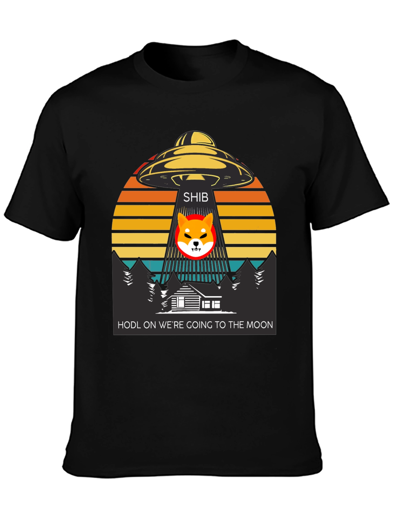 Shiba Inu UFO T-Shirt - HODL to the Moon!