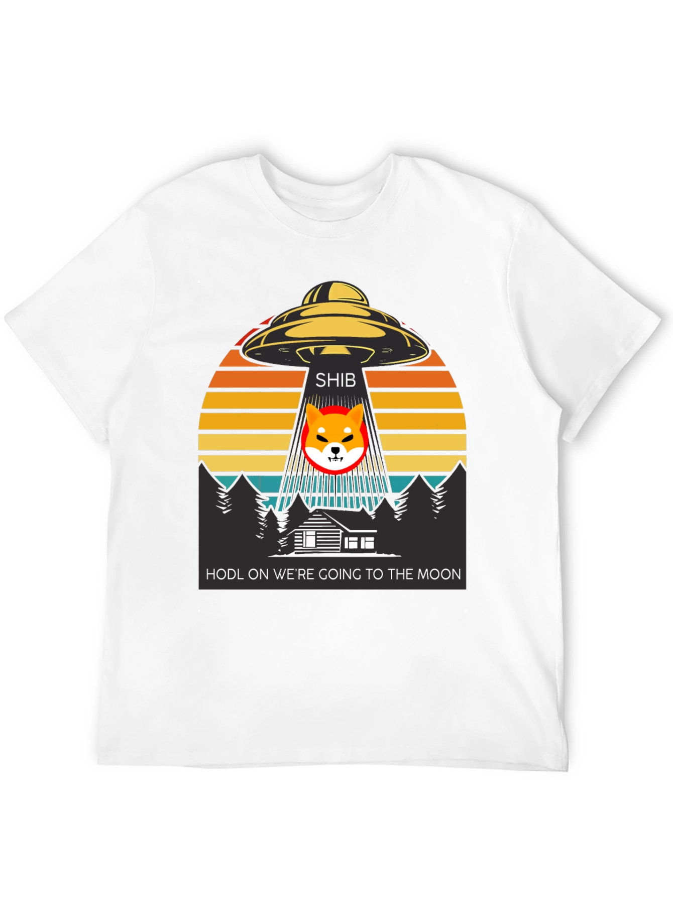 Shiba Inu UFO T-Shirt - HODL to the Moon!