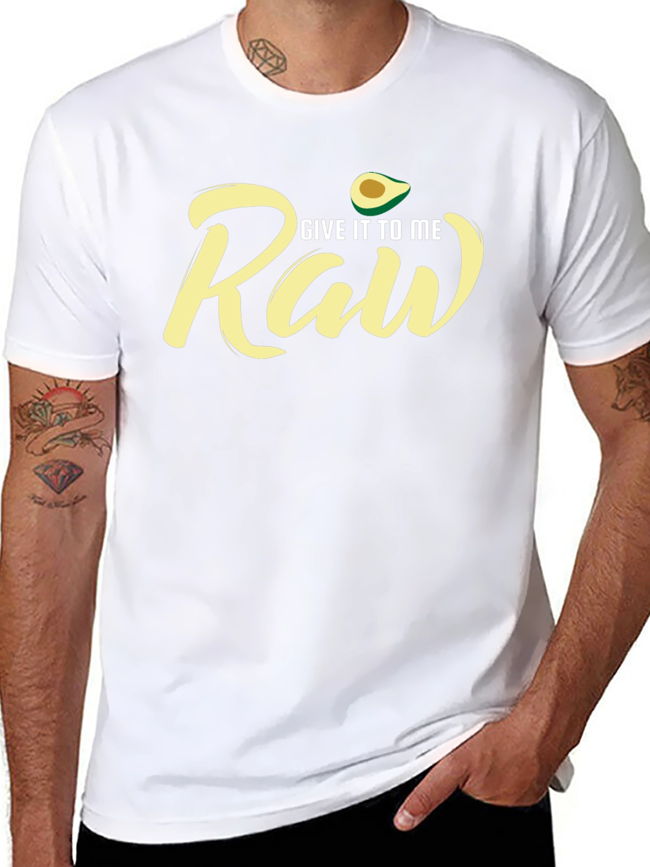 Give It To Me Raw Avocado T-Shirt