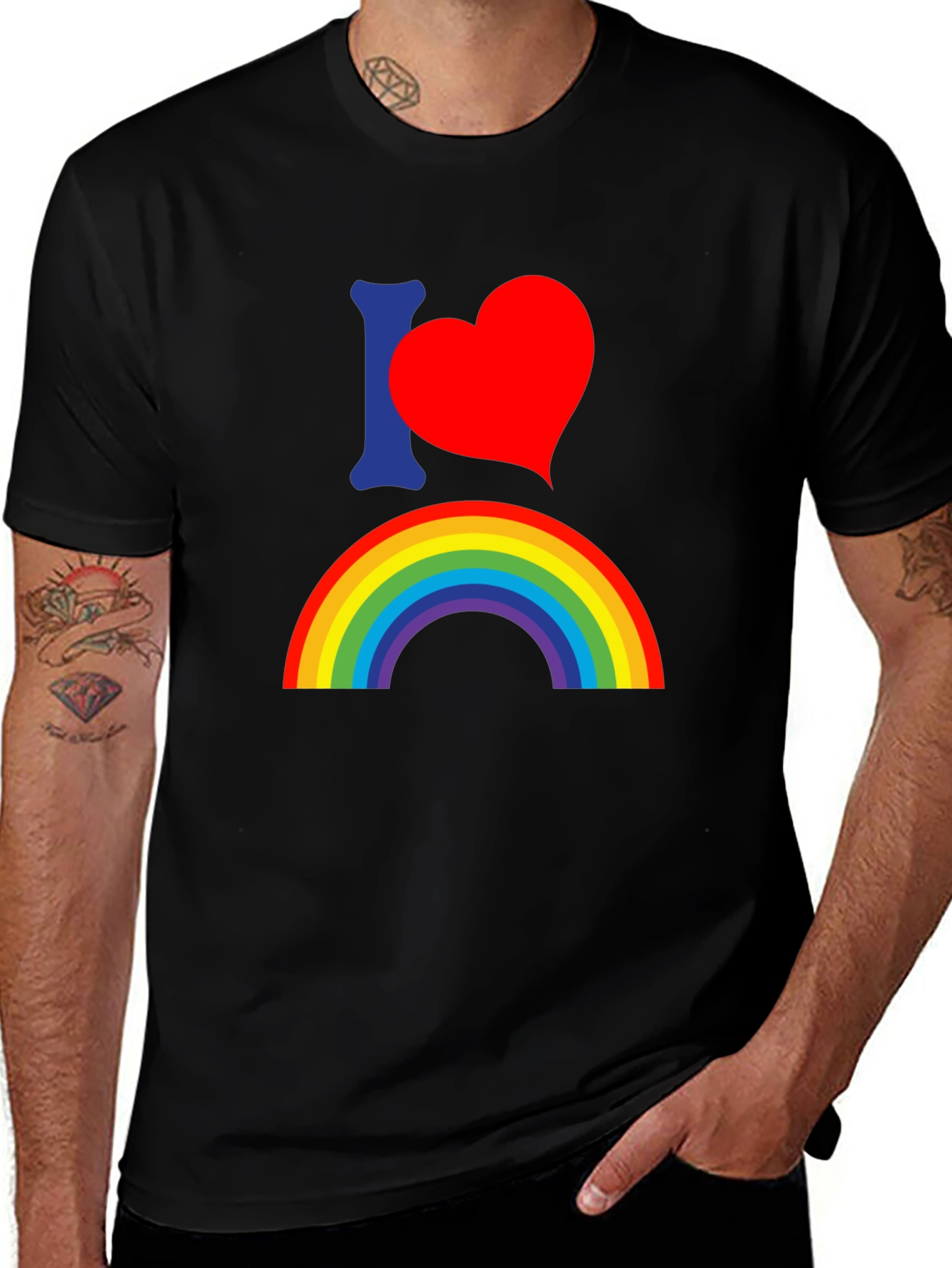 Rainbow Pride T-Shirt - I Heart Rainbow