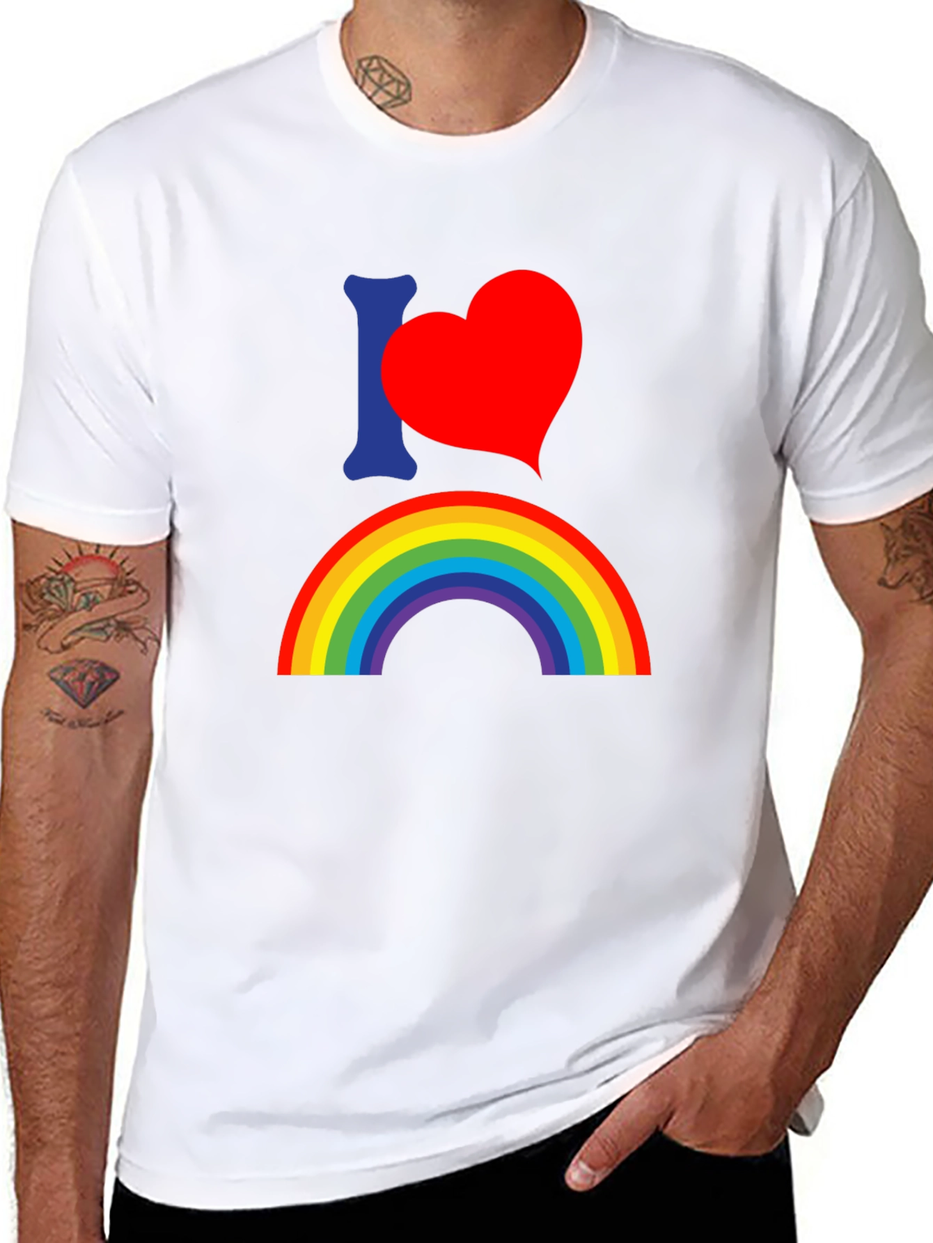 Rainbow Pride T-Shirt - I Heart Rainbow