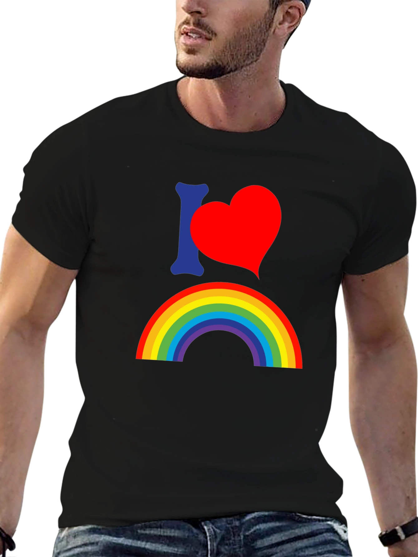 Rainbow Pride T-Shirt - I Heart Rainbow