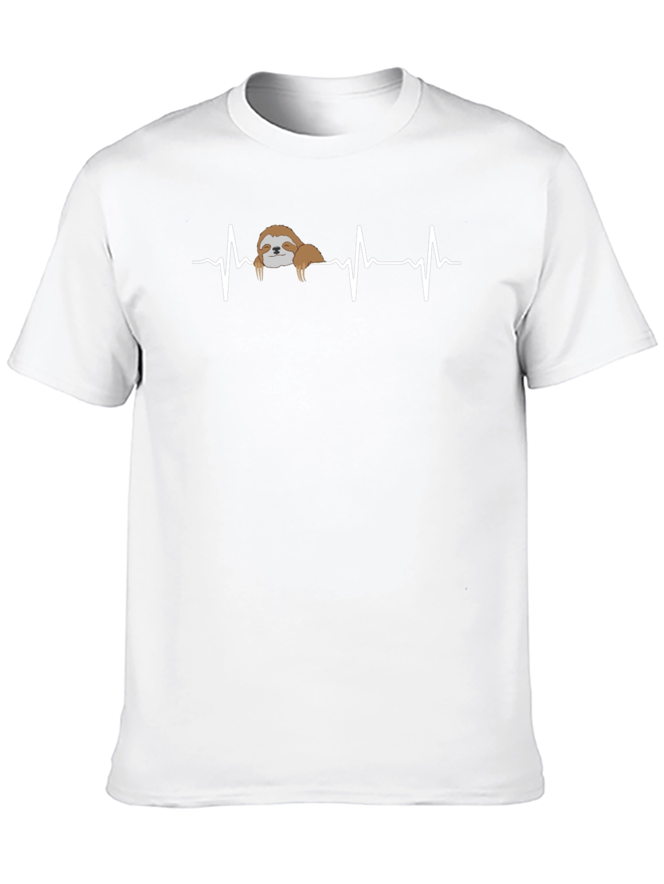 Sloth Heartbeat Graphic T-Shirt - Unisex