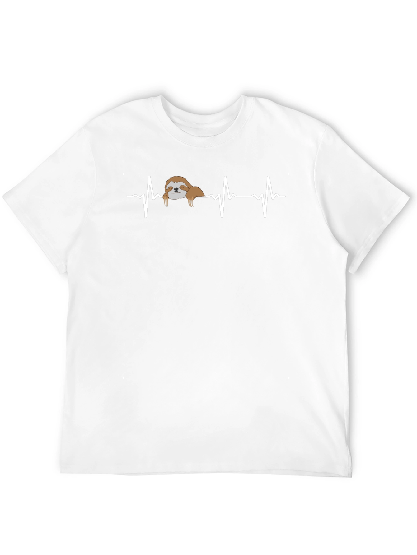 Sloth Heartbeat Graphic T-Shirt - Unisex