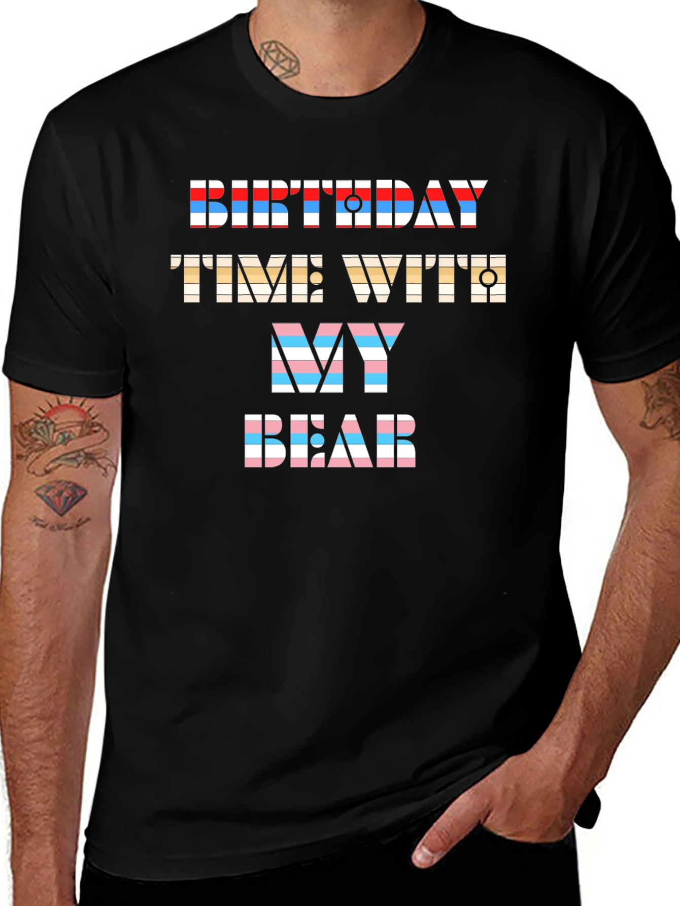Birthday Time With My Bear Graphic Tee