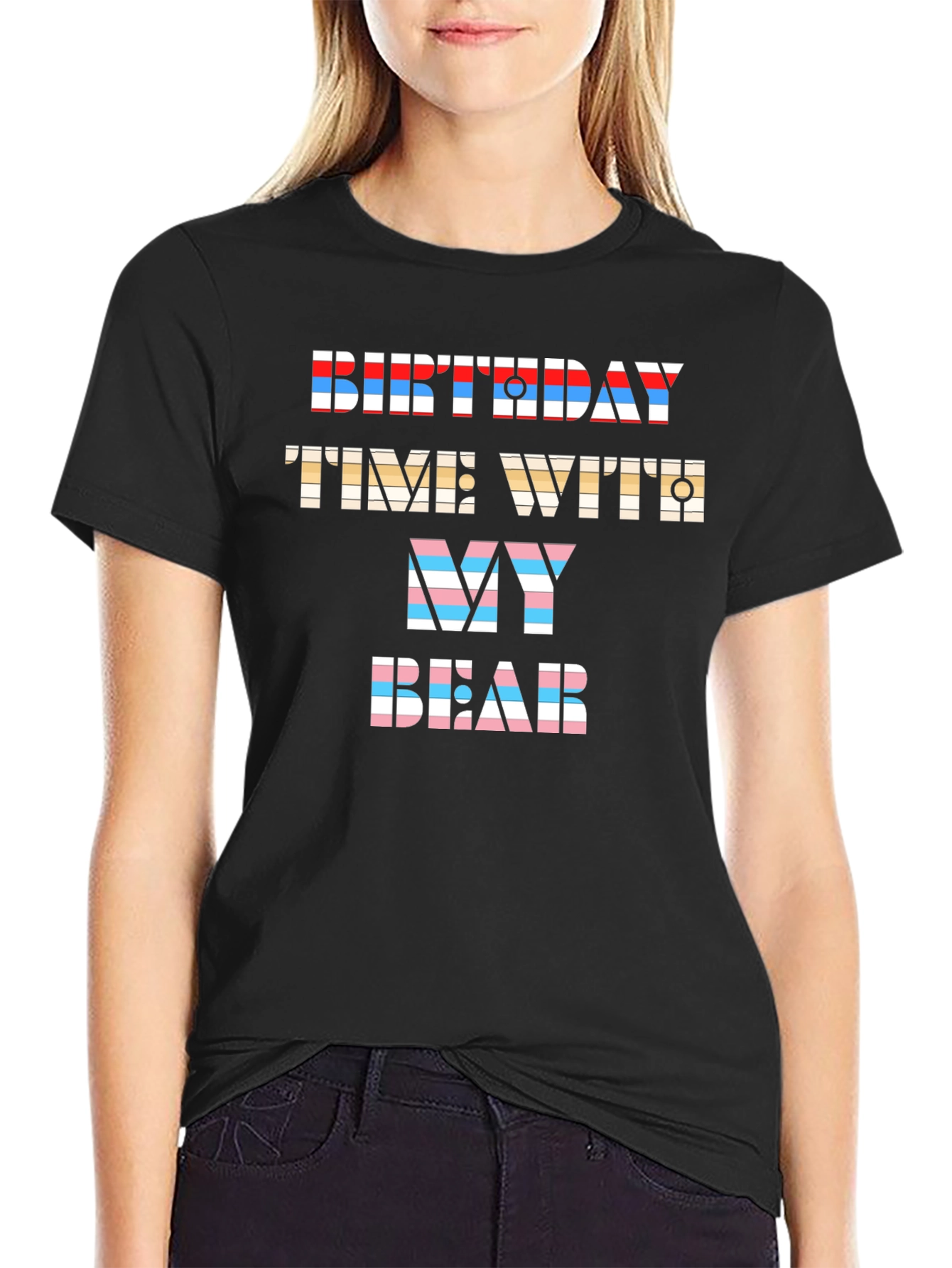 Birthday Time With My Bear Graphic Tee