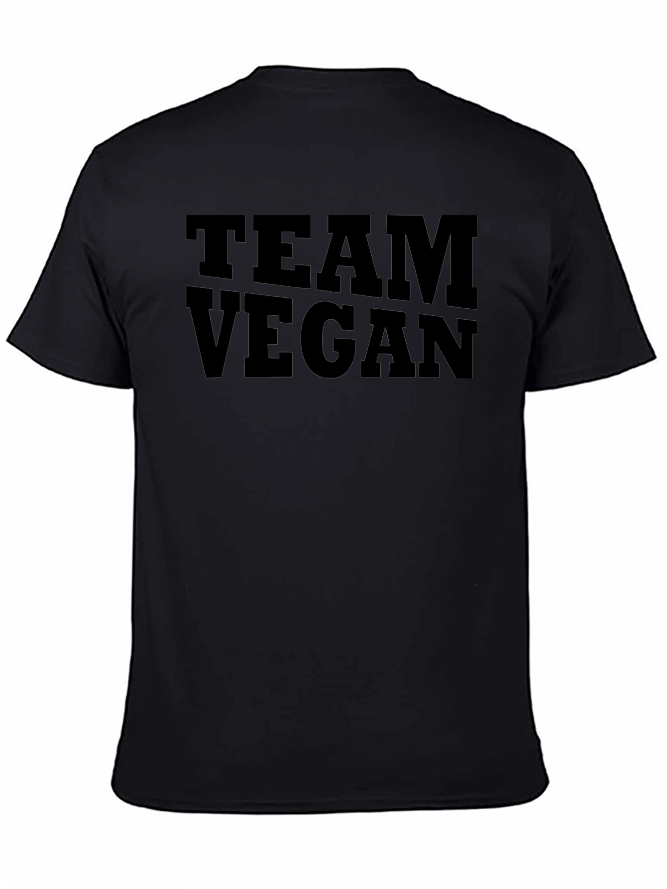 Team Vegan Graphic T-Shirt - Black Veganism Tee