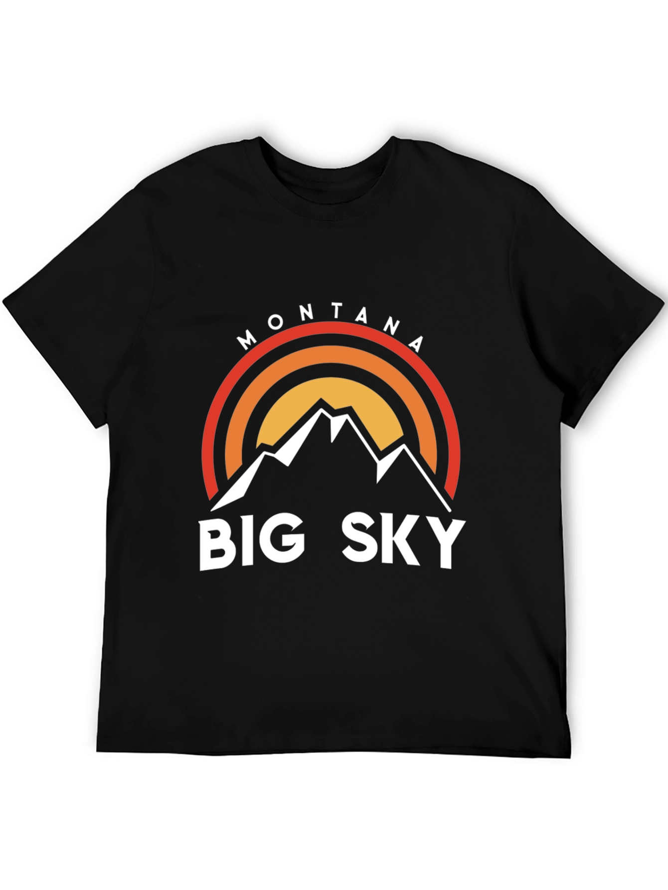 Montana Big Sky T-Shirt - Black Graphic Tee