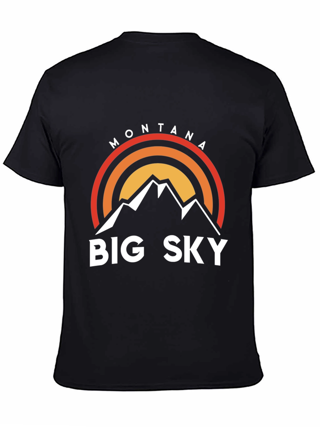 Montana Big Sky T-Shirt - Black Graphic Tee