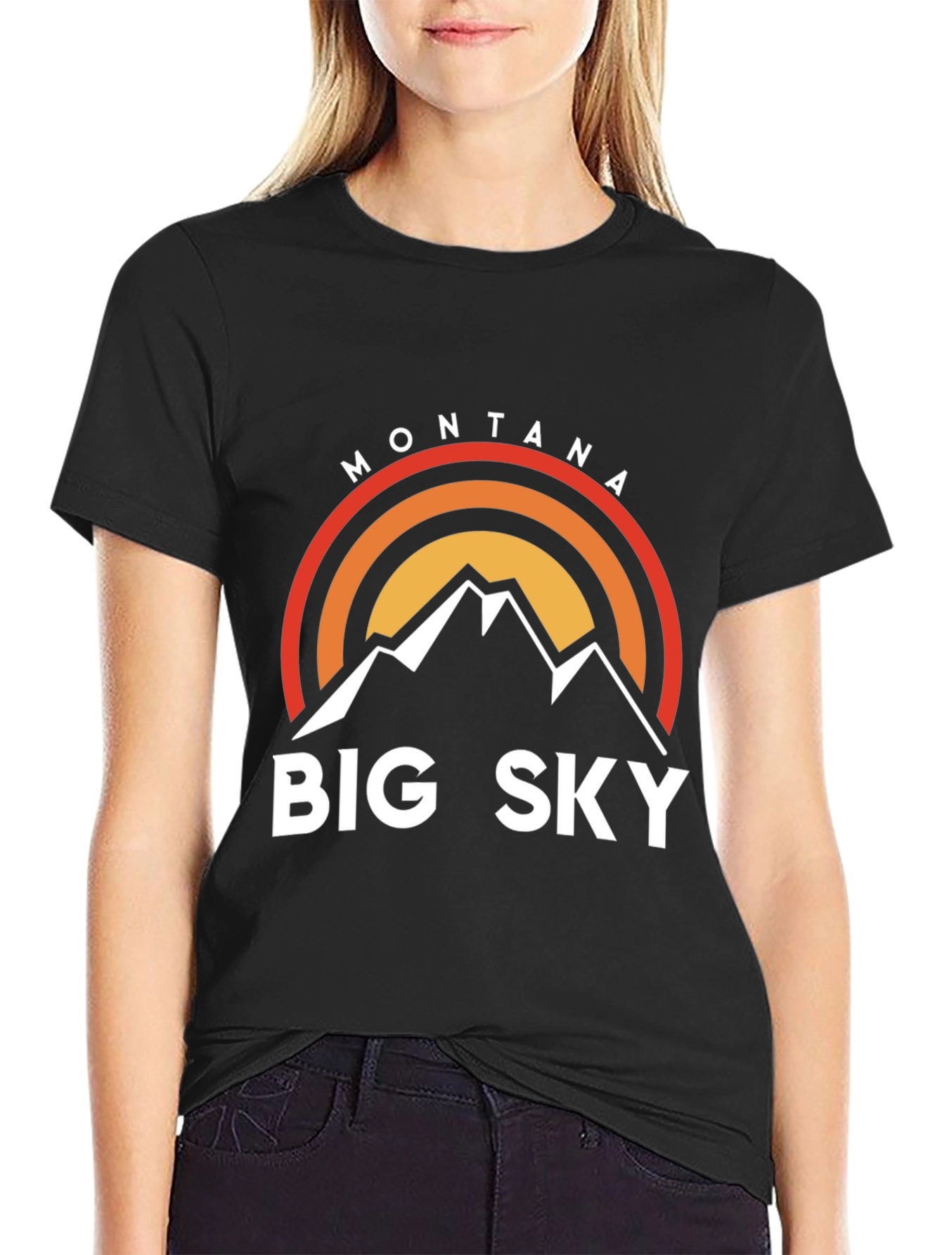 Montana Big Sky T-Shirt - Black Graphic Tee