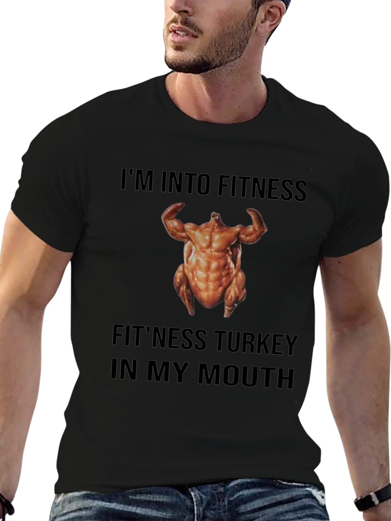 Fitness Turkey T-Shirt - Funny Thanksgiving Workout Tee