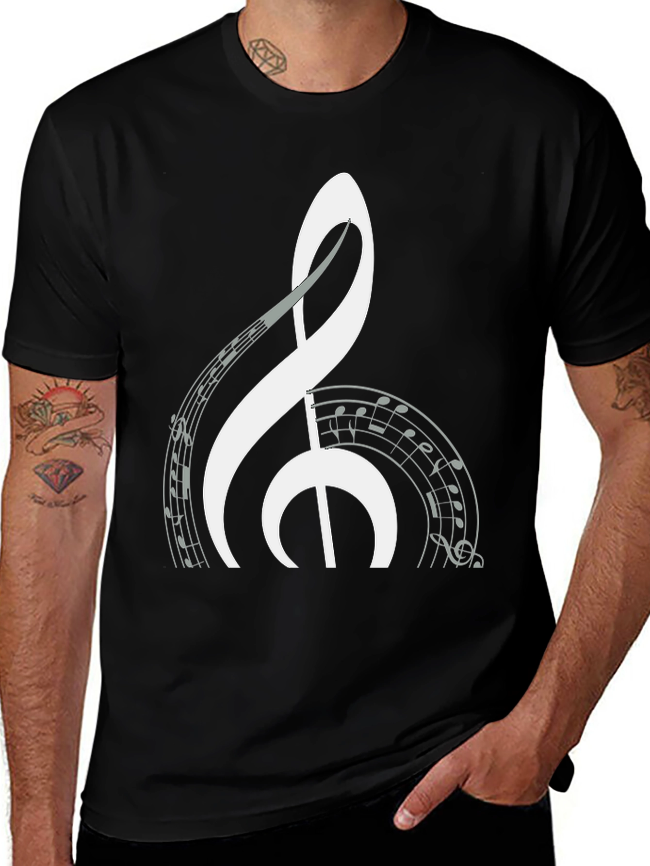 Musical Clef T-Shirt - Stylish Music Lover Tee