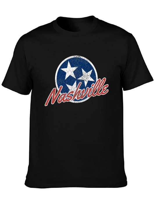 Nashville Tennessee T-Shirt - Distressed Star Design