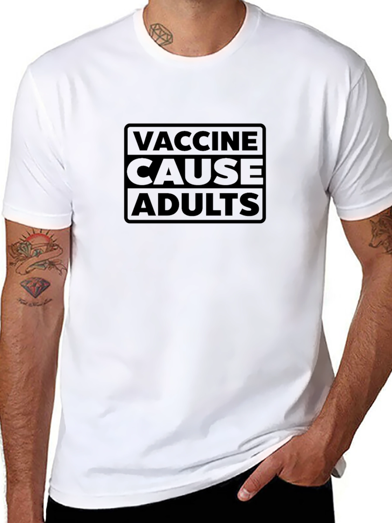 Vaccine Cause Adults Graphic T-Shirt