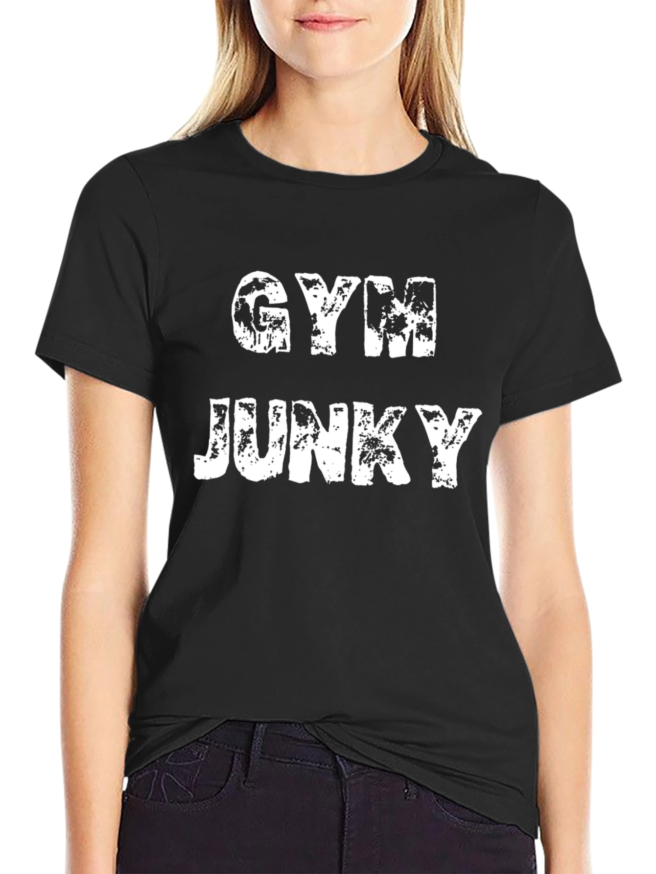 Gym Junky Black T-Shirt - Workout Apparel