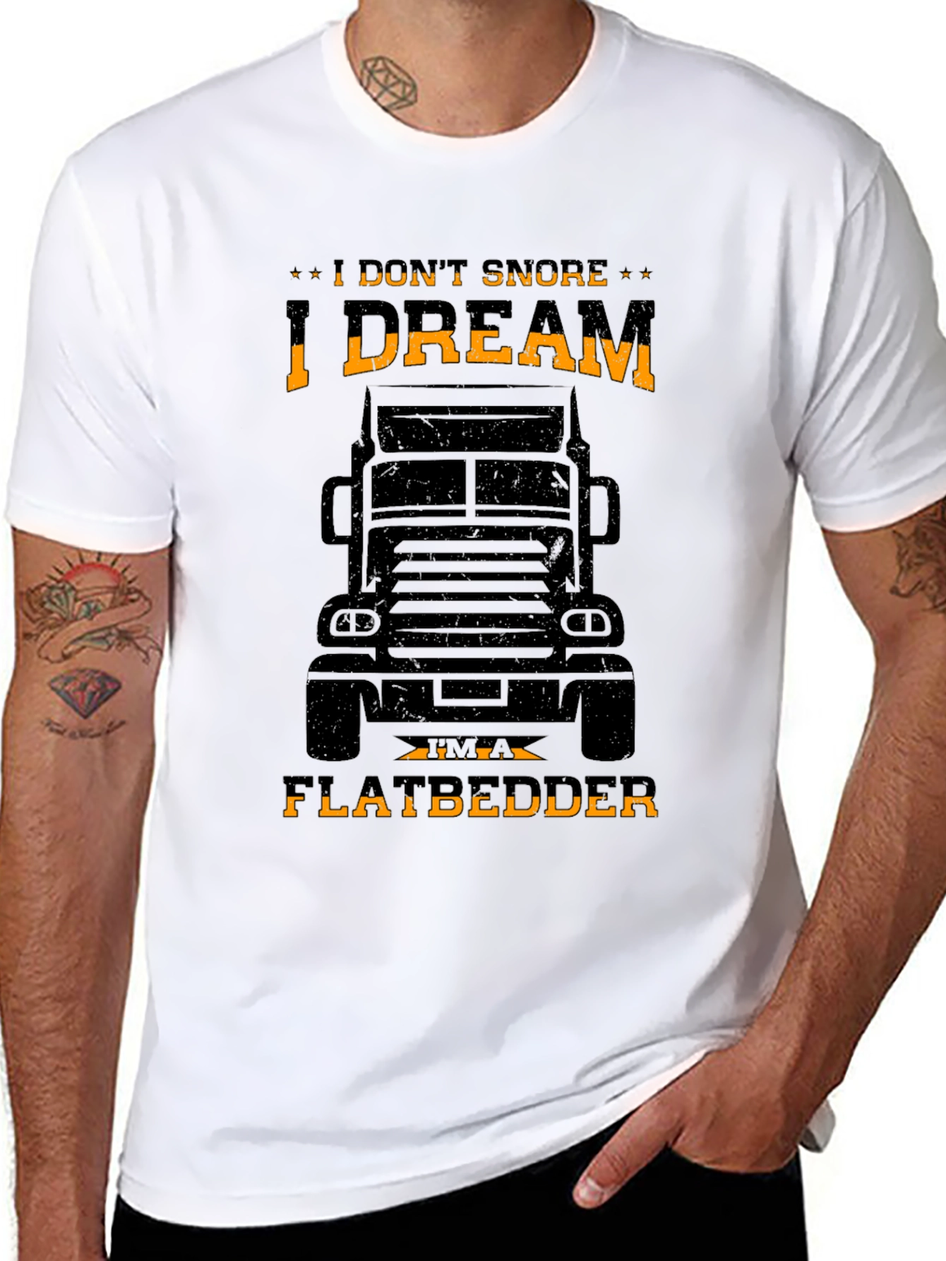 I DREAM IM A FLATBEDDER Trucker T-Shirt
