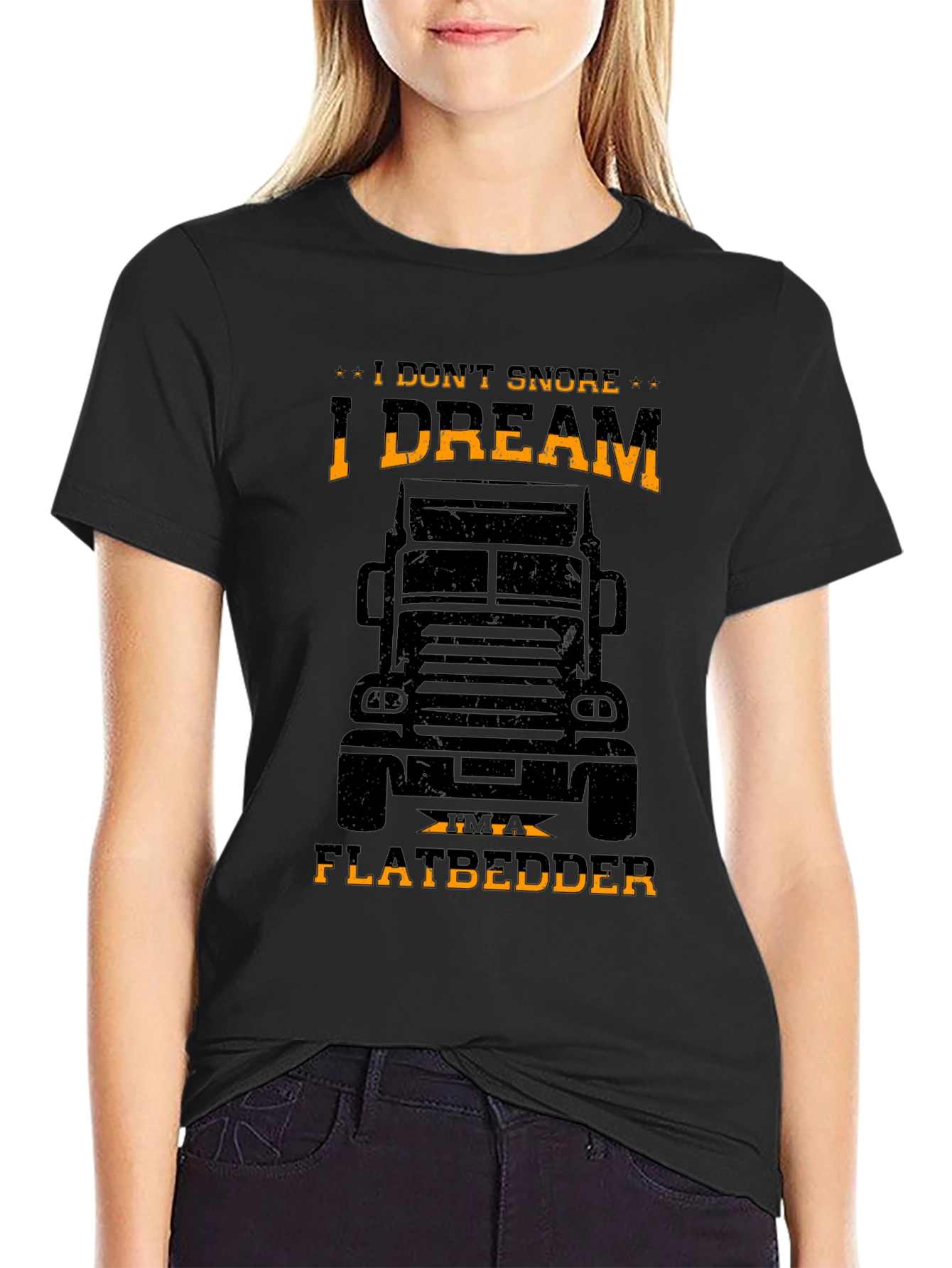 I DREAM IM A FLATBEDDER Trucker T-Shirt