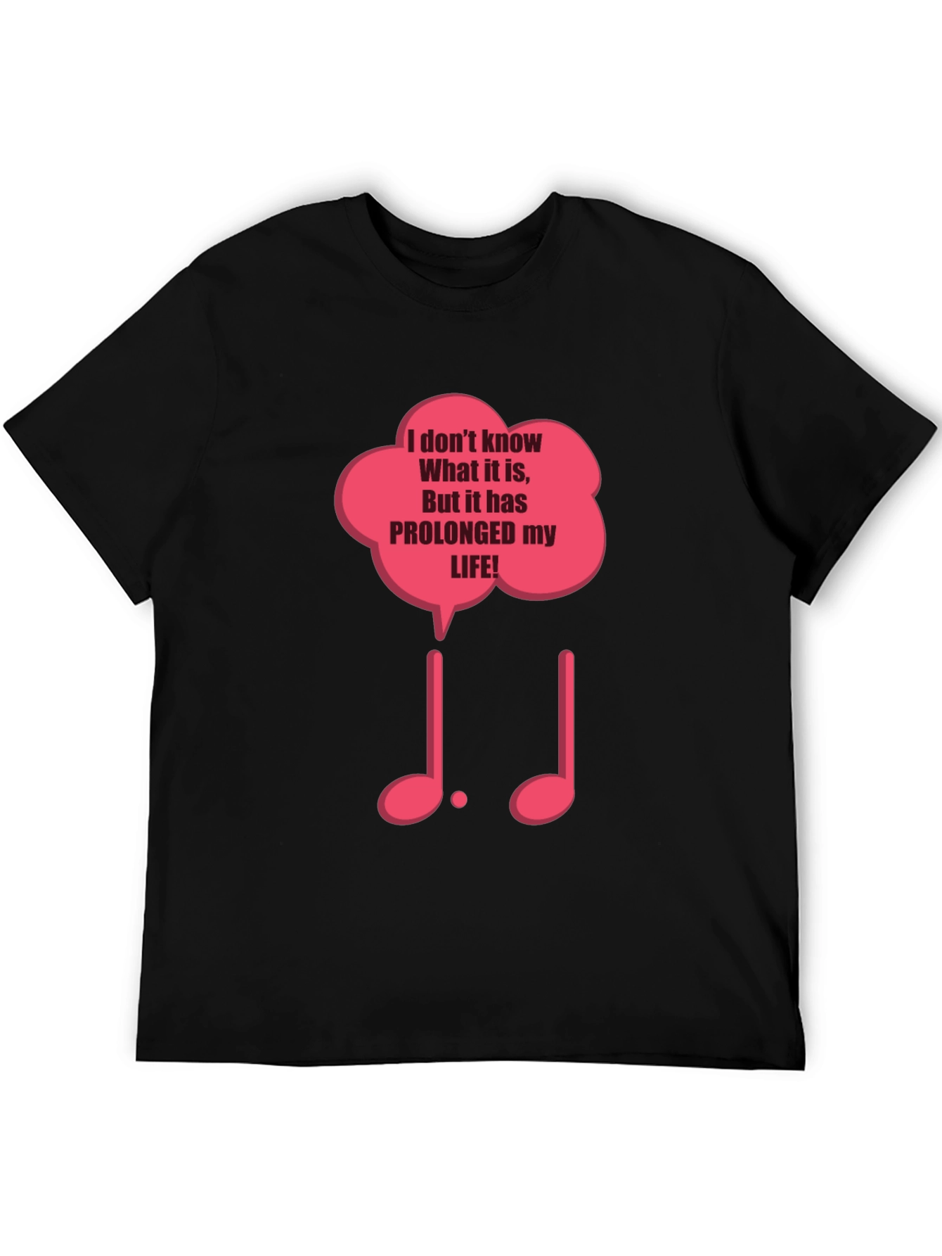 Prolonged Life Music Notes Graphic Tee