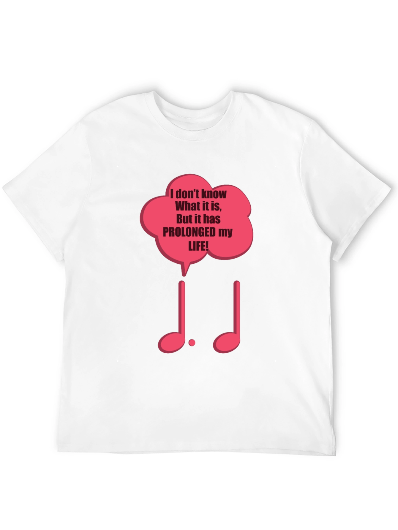 Prolonged Life Music Notes Graphic Tee
