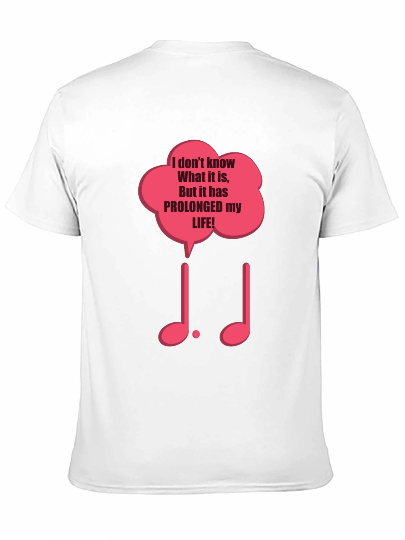 Prolonged Life Music Notes Graphic Tee