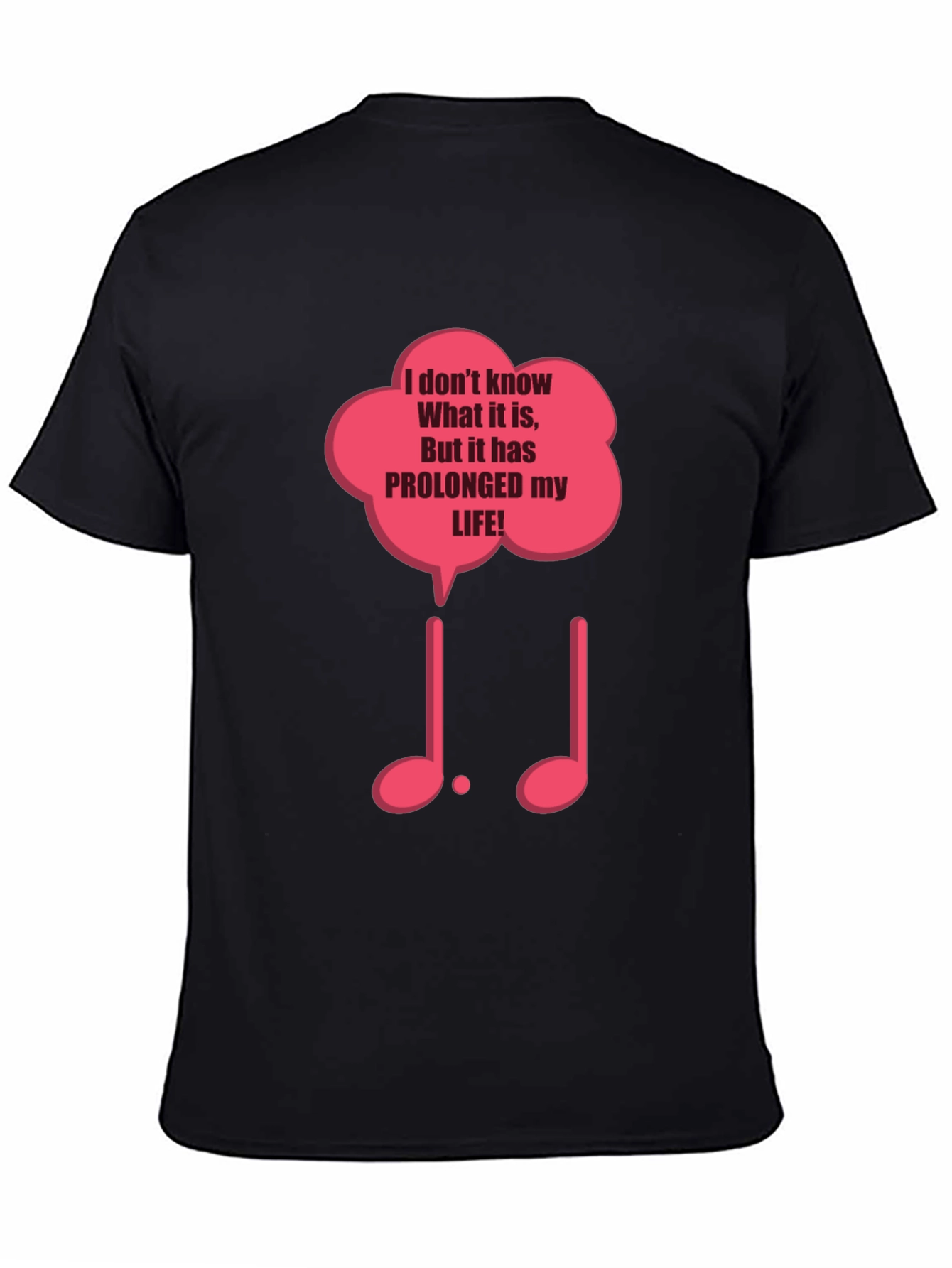Prolonged Life Music Notes Graphic Tee