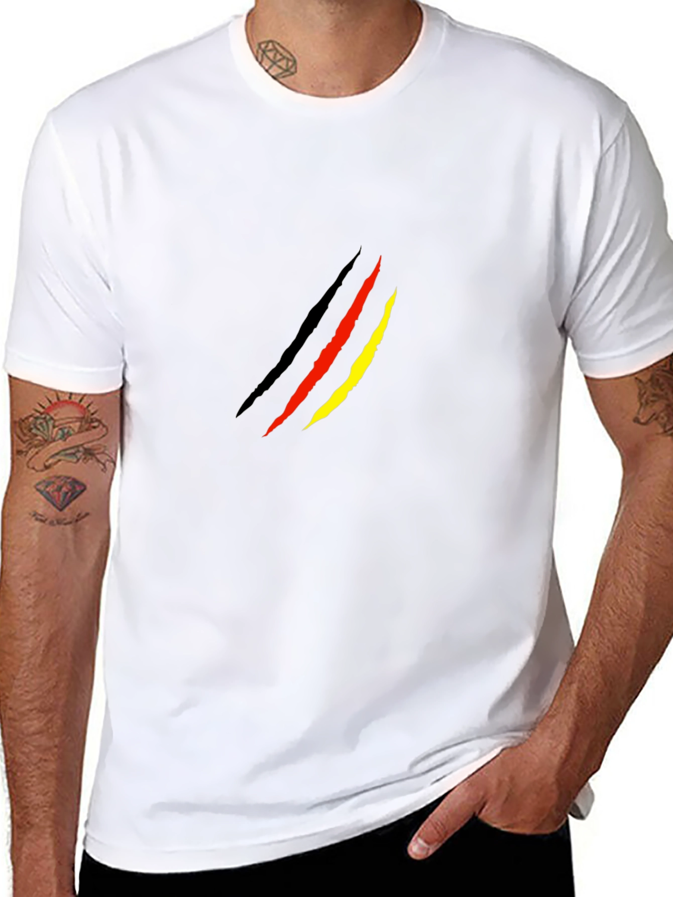 Black T-Shirt with Germany Claw Design