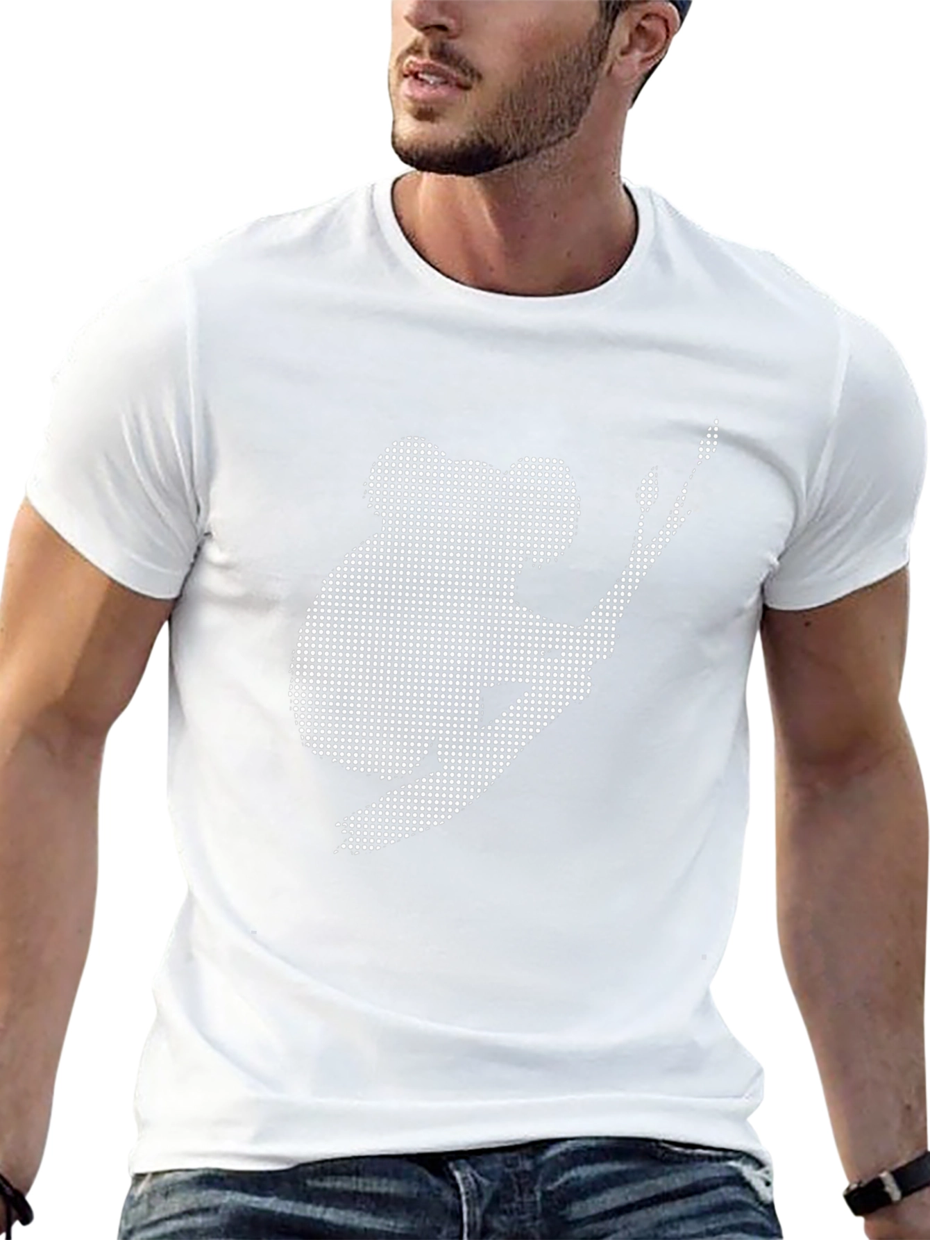 Koala Graphic Tee - Black Casual Comfort
