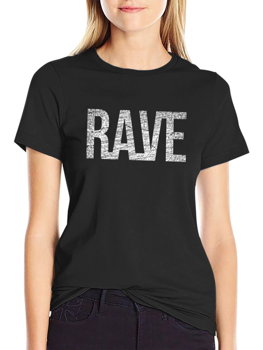 Rave Graphic T-Shirt - Distressed Print