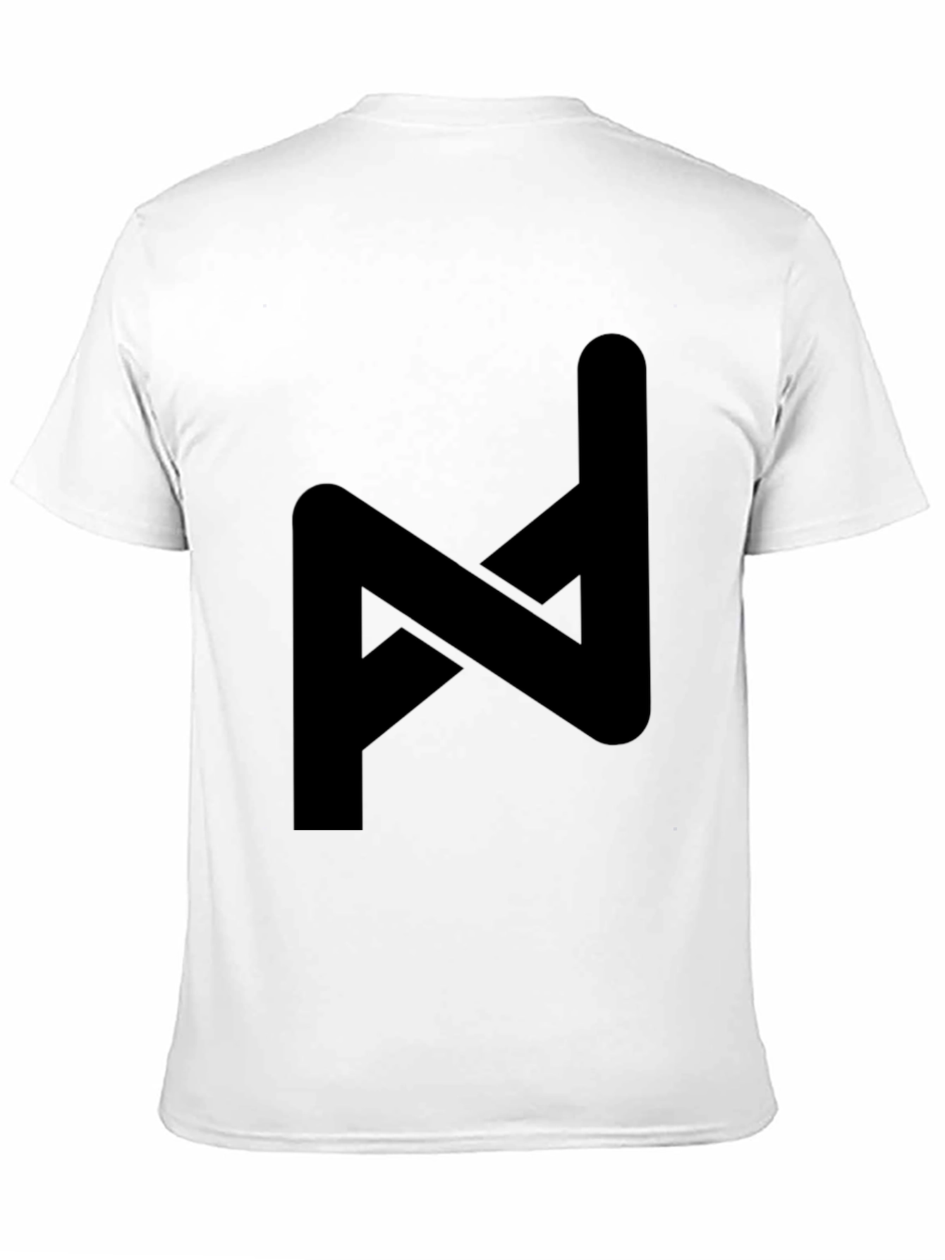 Modern Geometric Black Graphic Tee - Stylish Casual Wear