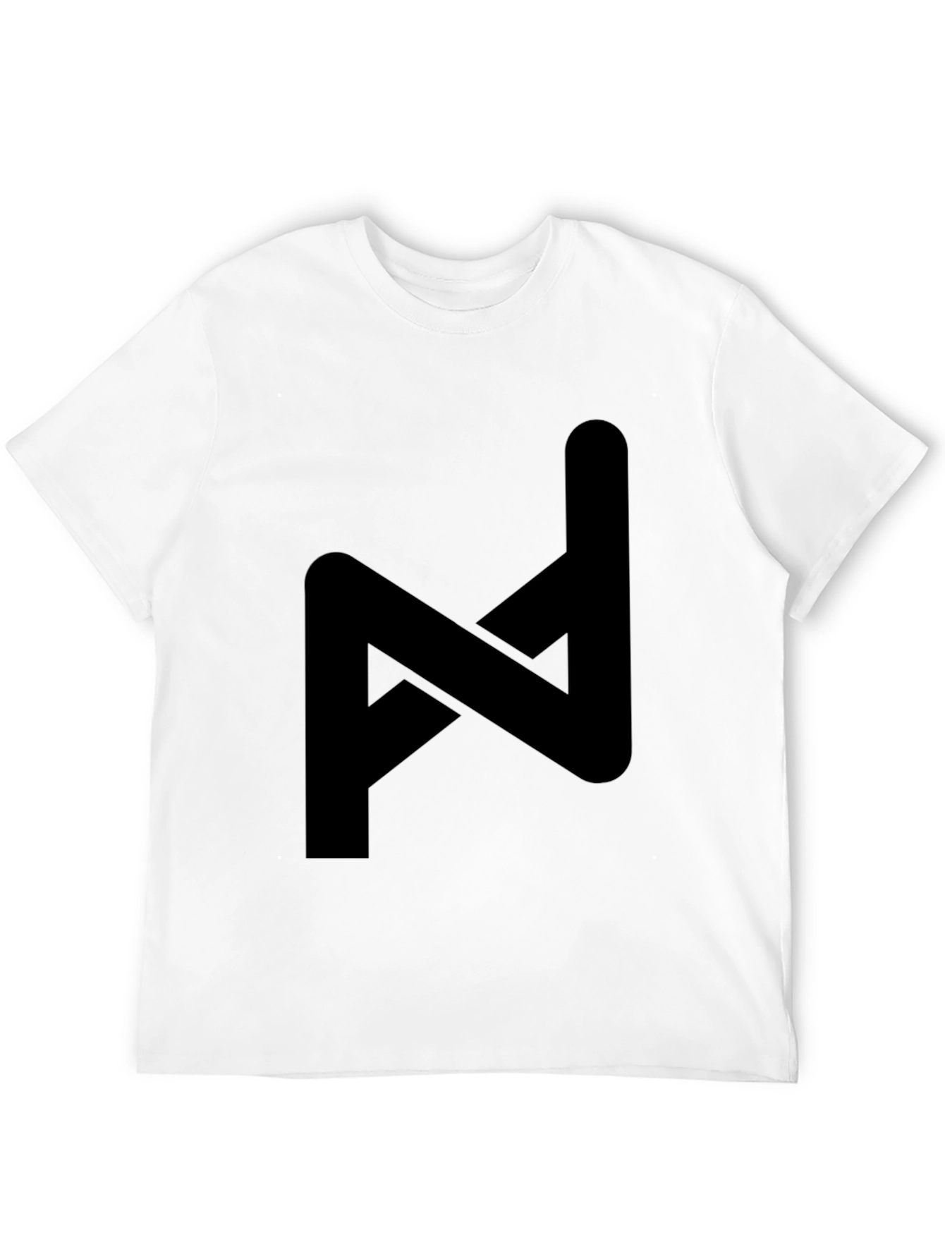Modern Geometric Black Graphic Tee - Stylish Casual Wear