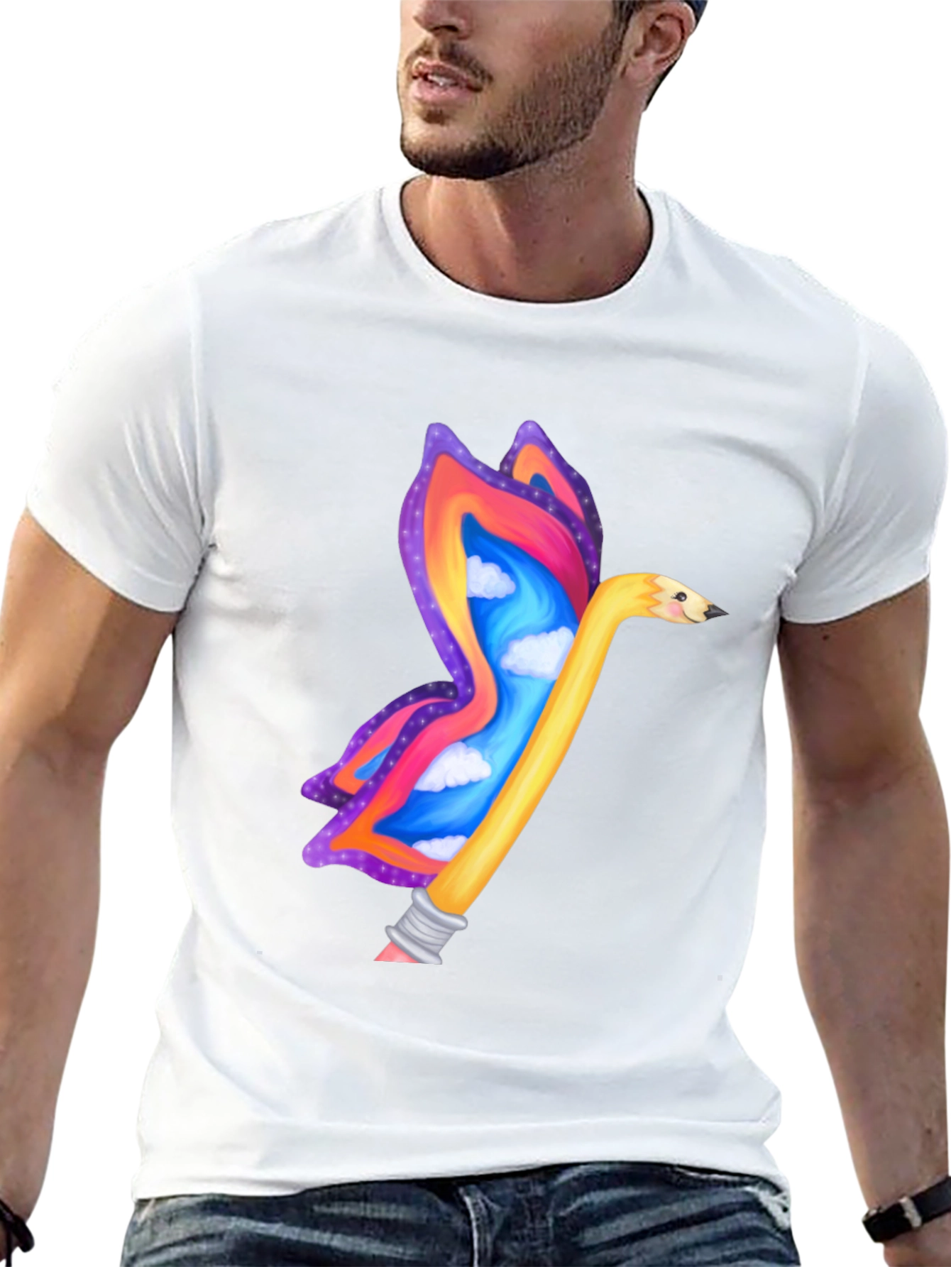 Creative Butterfly Pencil T-Shirt