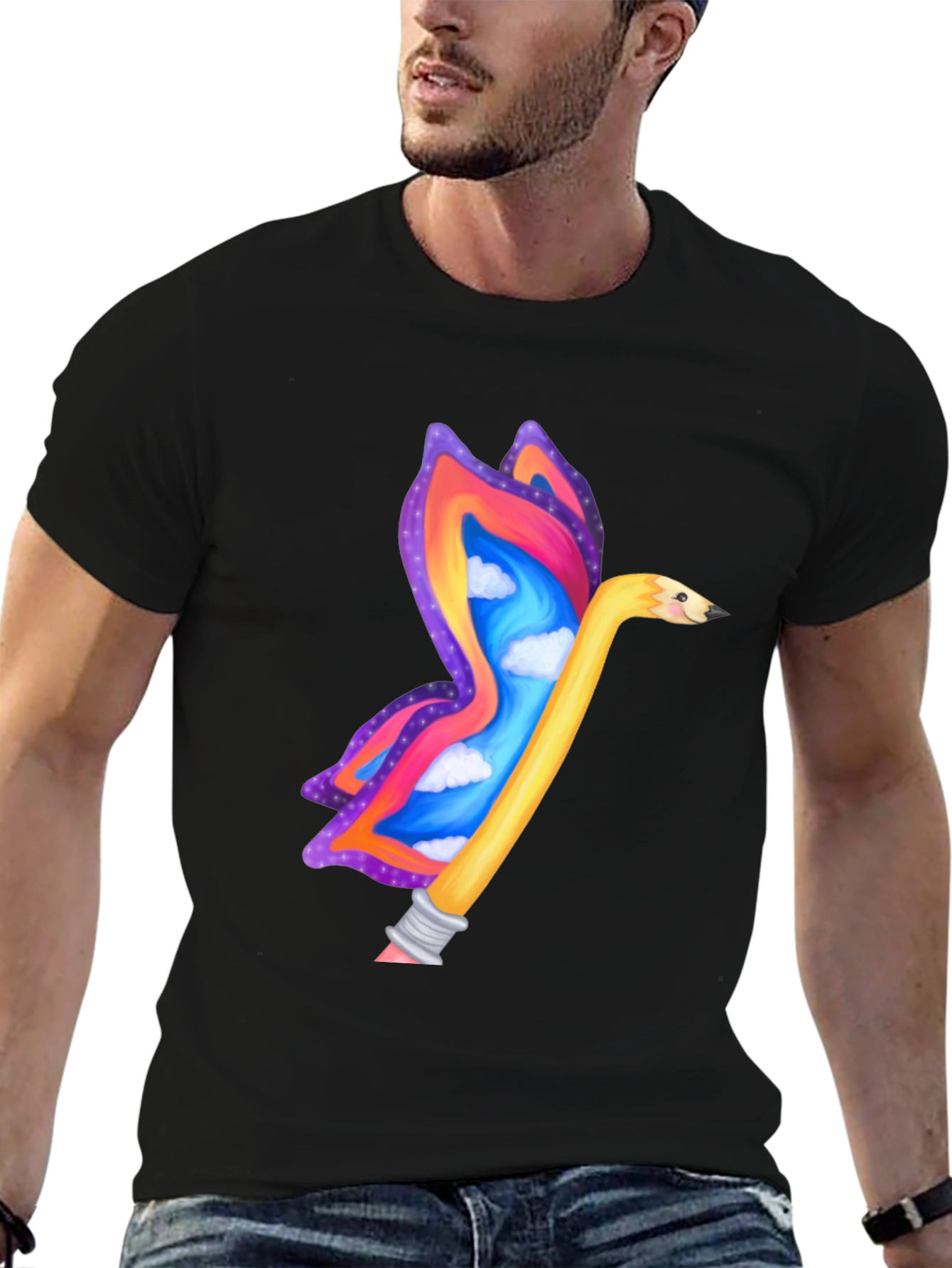 Creative Butterfly Pencil T-Shirt