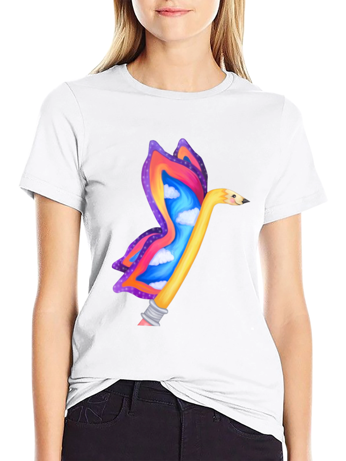 Creative Butterfly Pencil T-Shirt