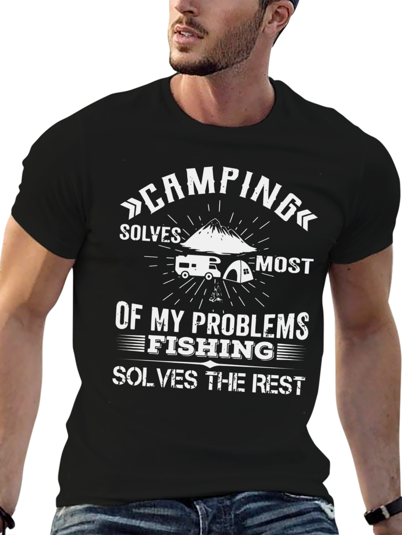 Camping & Fishing T-Shirt - Solves My Problems