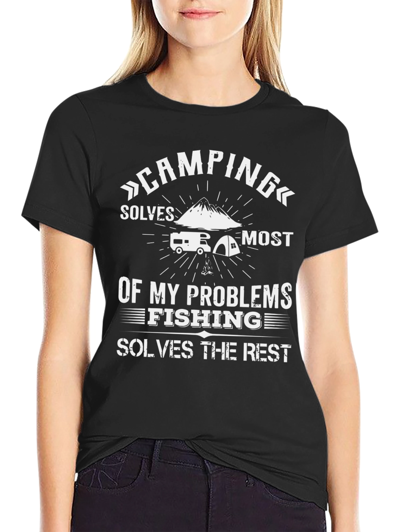 Camping & Fishing T-Shirt - Solves My Problems