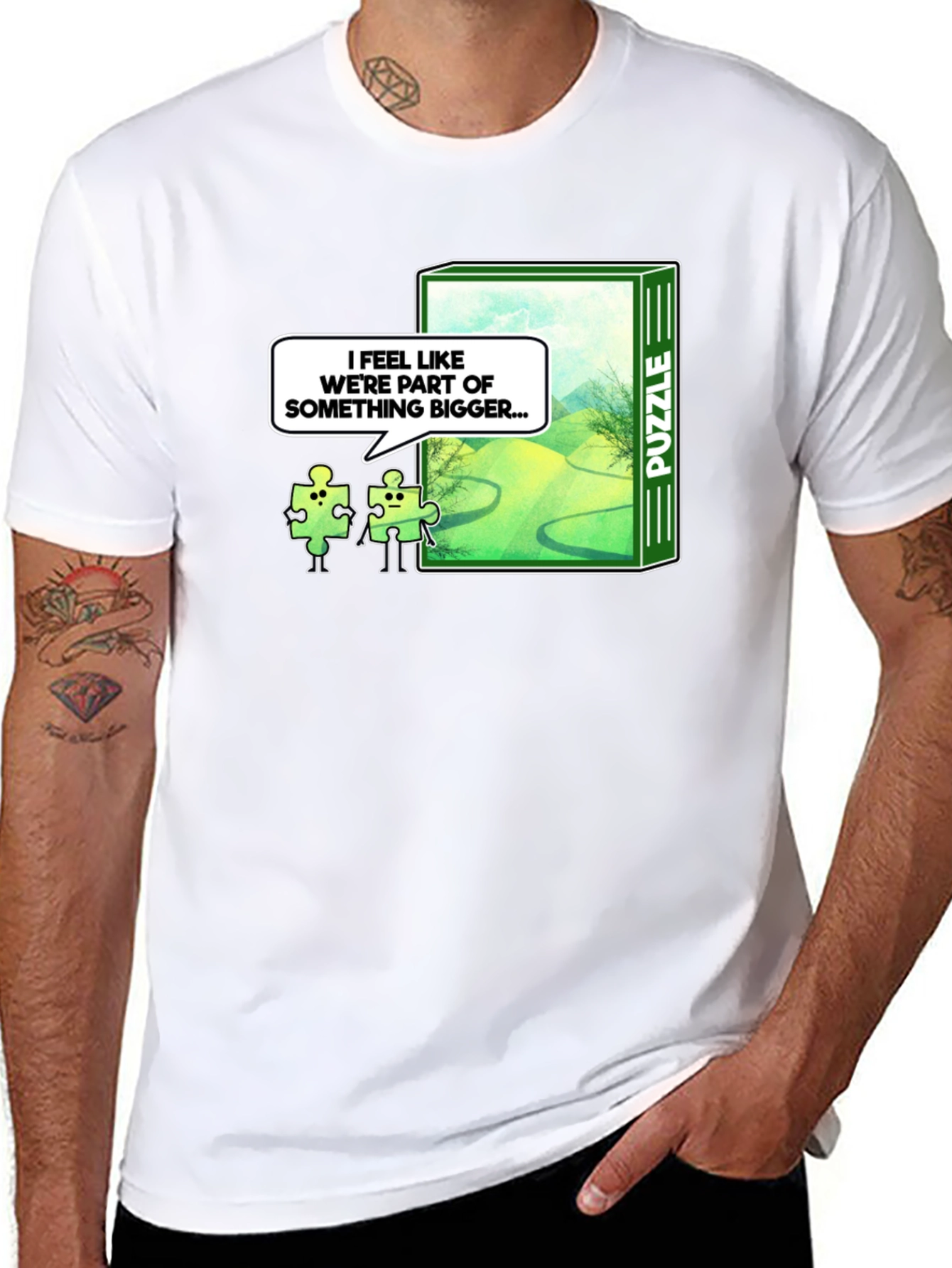Puzzle Piece T-Shirt: Part of Something Bigger Graphic Tee
