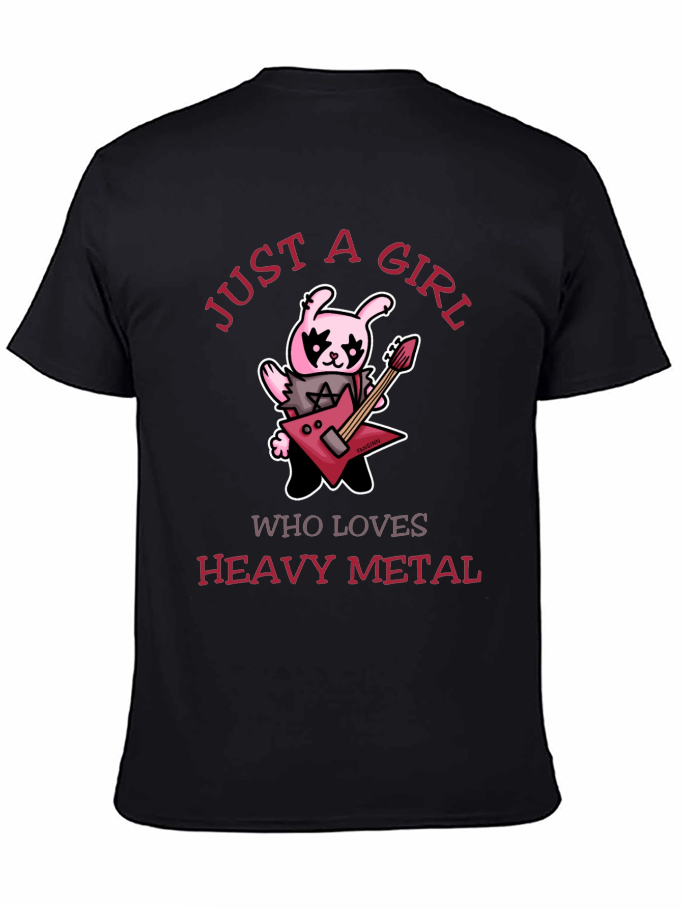 Just A Girl Who Loves Heavy Metal Graphic T-Shirt