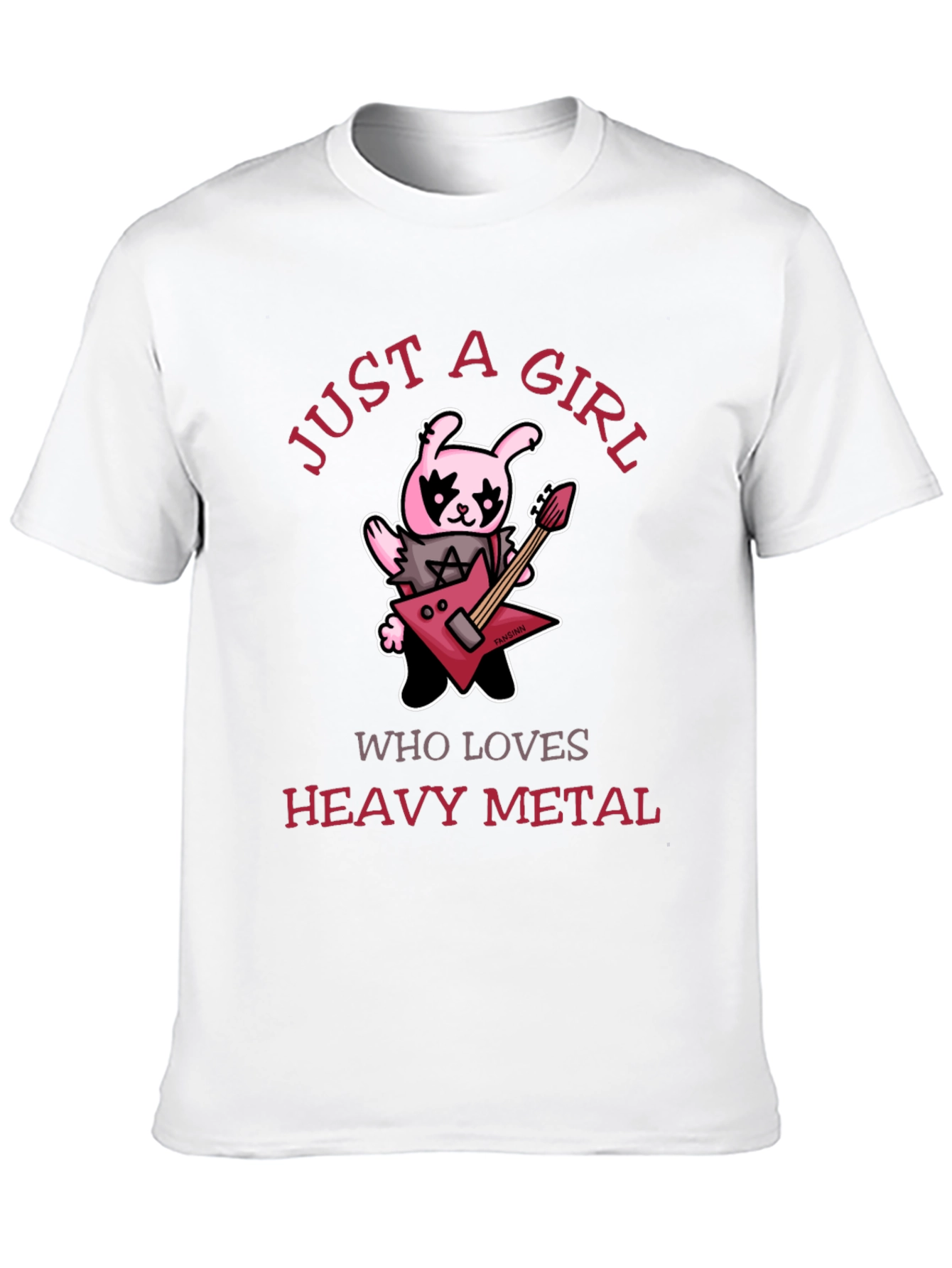 Just A Girl Who Loves Heavy Metal Graphic T-Shirt