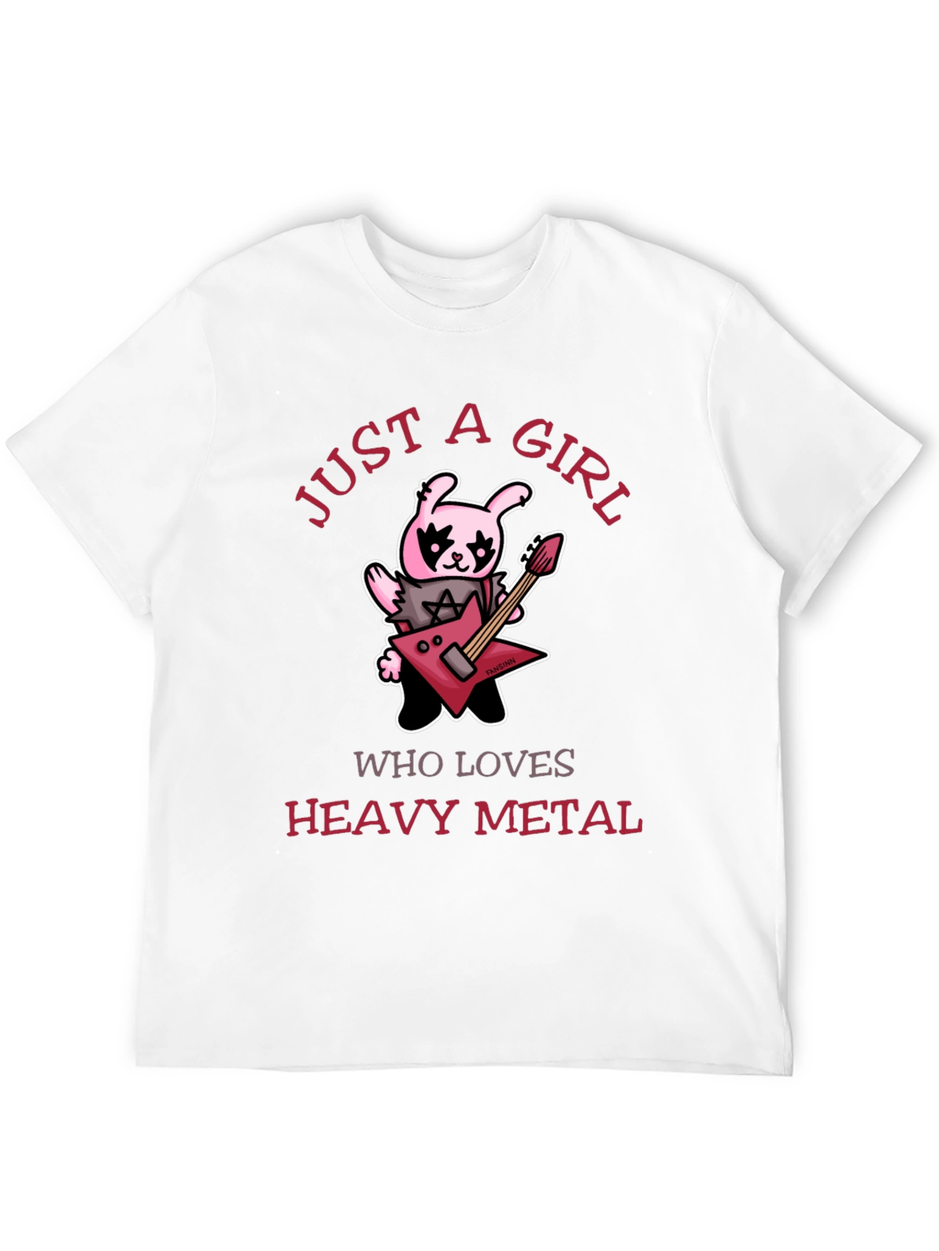 Just A Girl Who Loves Heavy Metal Graphic T-Shirt