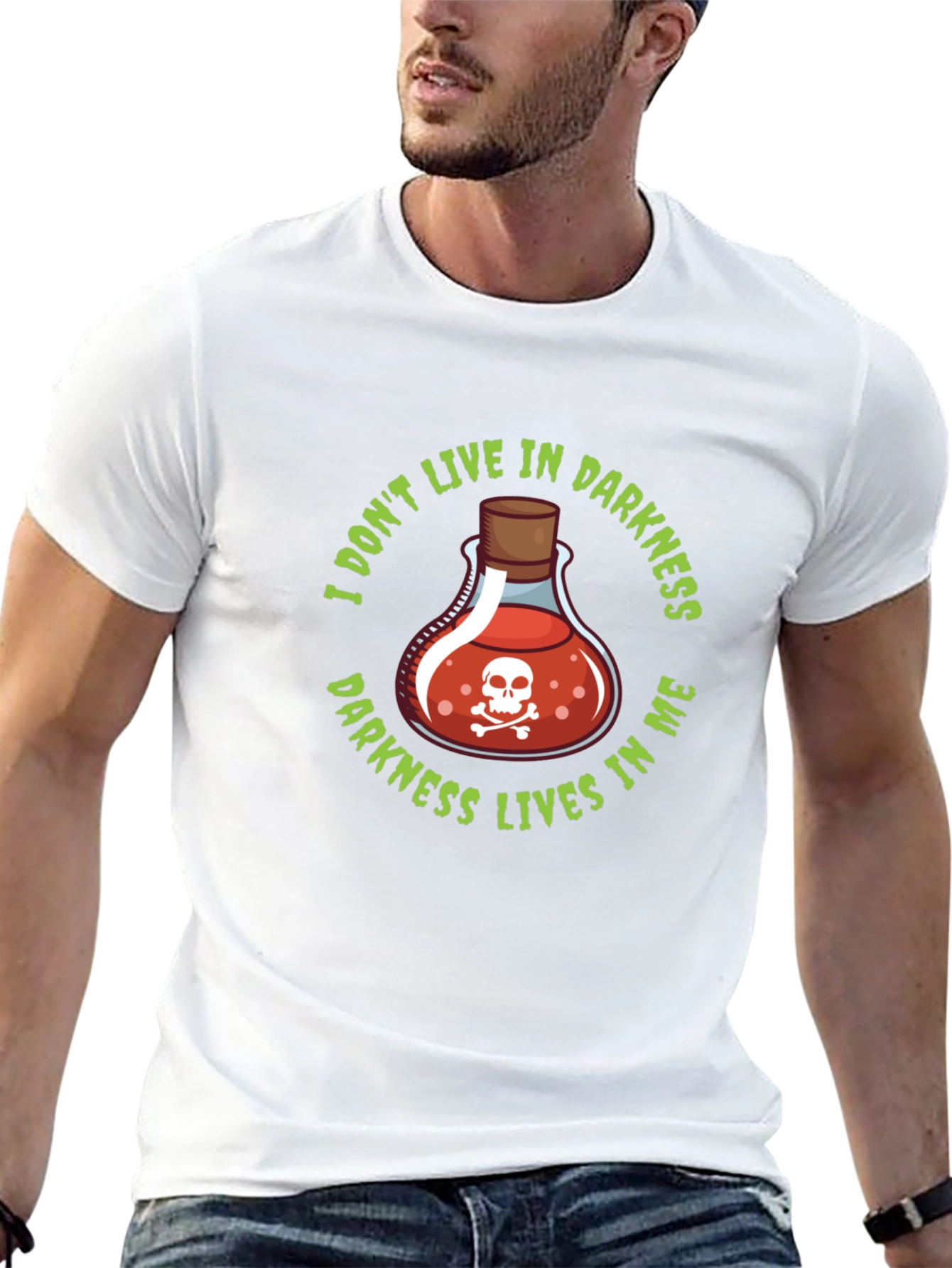 Darkness Within T-Shirt - Poison Skull Tee